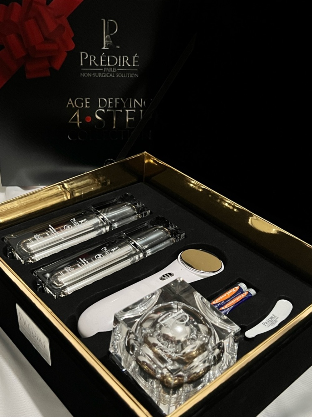 Age Defying 4-Step Set – White & Gold Women's Skincare Kit